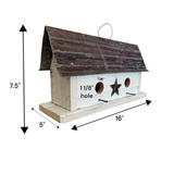 Primitive Handmade Wooden Rustic Birdhouse