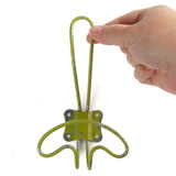 6-1/2" Rustic Distressed Metal Wall Hook- Select Color : Moss Green