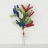 15in Bush-Red White Blue Heather with Boxwood