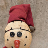 A.T. Imports - Primitive Snowman : Red Hat