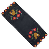 Bee Time Black Table Runner