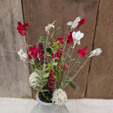 White and Red Wildflower Pick