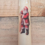 A.T. Imports - 7" Timered  Taper Candle - Winter and Christmas: Snowman Face on White