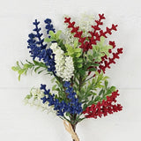 15in Bush-Red White Blue Heather with Boxwood