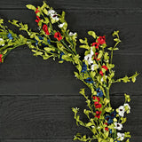 Americana Daisy Blossoms-5ft Garland-Spring Floral,
