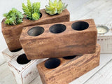 Sugar Mold - 3 Hole: Natural / 11x5x3.5