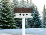Primitive Handmade Wooden Rustic Birdhouse