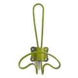 6-1/2" Rustic Distressed Metal Wall Hook- Select Color : Moss Green