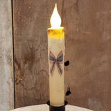 7" Battery Operated Taper Candle w/ Picture And Timer: Strawberries