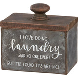 Dryer Sheets Laundry Tips Bin Set