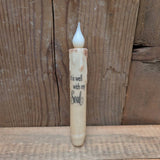 A.T. Imports - 7" Battery Operated Taper Candle w/ Picture And Timer: It is Well with My Soul