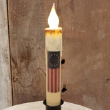 7" Battery Operated Taper Candle w/ Picture And Timer: Strawberries