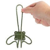 6-1/2" Rustic Distressed Metal Wall Hook- Select Color : Moss Green