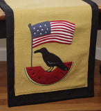 Felt Flag Crow Table Runner