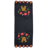Bee Time Black Table Runner