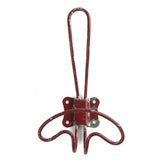 6-1/2" Rustic Distressed Metal Wall Hook- Select Color : Moss Green