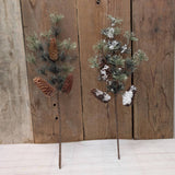 A.T. Imports - 24" Smokey Mountain Pine Spray w/ or w/o Snow: With Snow