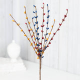 12" Americana Pip Berry Spray - Select Color Mix: Red/White/Blue