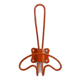 6-1/2" Rustic Distressed Metal Wall Hook- Select Color : Moss Green