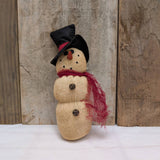 A.T. Imports - Primitive Snowman : Red Hat