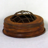 Flower Frog Jar Lid: Rust
