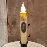 7" Battery Operated Taper Candle w/ Picture And Timer: Strawberries