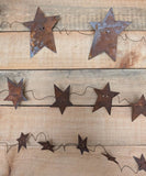 Rusty Star Garland: 2 inch Star
