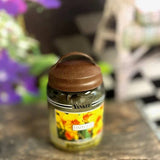 3-1/2" Metal Jar Lid with Handle - Select Color: Black