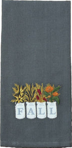 Home Collections by Raghu - F Fall Mason Jars Towel