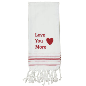 Home Collections by Raghu - Red Love you More Towel