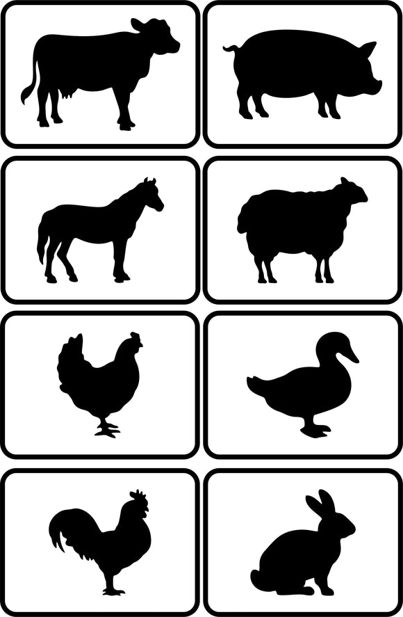 Farm Animal Set | JRV Stencils