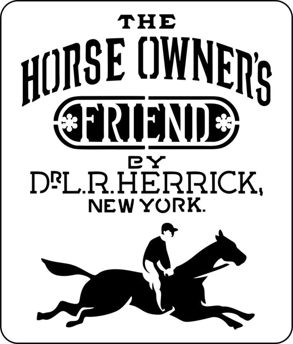 New York Horse Grain Sack Stencil