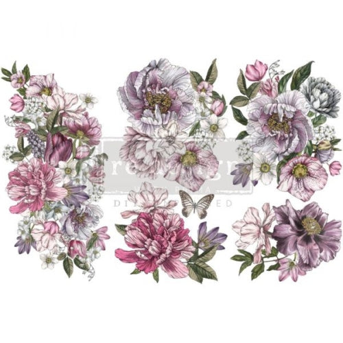 Dreamy Florals- (3) 6″x12″ sheets