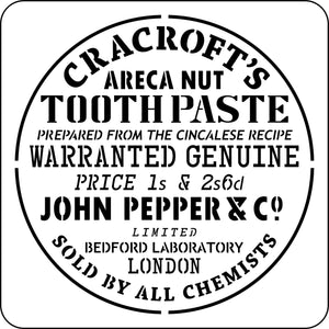 Vintage Toothpaste Label